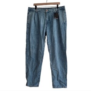NEW Asos 100%‎ Cotton Denim Tapered Jeans